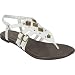 QUPID Blithe Gladiator Womens Sandals - White