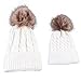 GBSELL Mom And Baby Winter Knitting Keep Warm Hat Sport Cap (White)