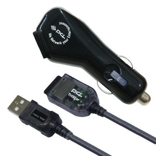 PLANEX シガーチャージャー&au CDMA 1X WIN用 USB通信・充電ケーブル PL-UC03-GA-CT