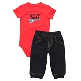 Carter's Red My Mommy Rocks Bodysuit and Pants 2 Piece Set
