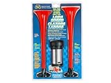 Wolo Model  417 Long Horn Plastic Dual Trumpet Big Rig Sound Air Horn Kit - 12 Volt