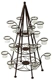 Aged Metal 18 Votive Candle Tree