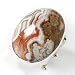  : STERLING SILVER CRAZY LACE AGATE RING