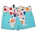 Cool Shorts - Cool Island - Girls Shorts, Turquoise (Size 4T)