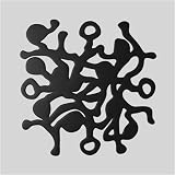 18 Piece 12" x 12" Black Drop Design Modulari Panel Screen Divider