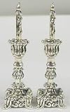 Sterling Silver Shabbat Candlesticks C-2597