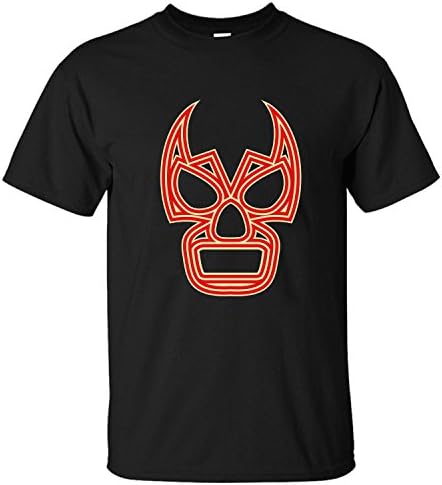 XBENG Men's Pro Wrestling Lucha Underground Adult Simple Short Sleeve T-shirt black XL