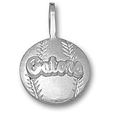 University of Florida Gators Baseball Pendant (Silver)
