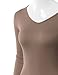 J.TOMSON Women's Basic Long Sleeve V-Neck Tunic Top with Flare Hem
