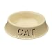 Cream Enamel Cat Bowl