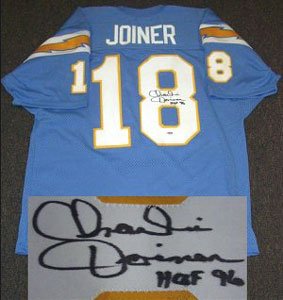 Charlie Joiner Signed San Diego Chargers Jersey - HOF 96