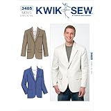 Kwik Sew K3485 Blazer Sewing Pattern, Size S-M-L-XL-XXL
