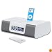 iHome iH9R Dual Alarm Clock Radio with Remote Control and AM/FM Presets, White
