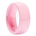 Pink Ceramic Wedding Ring Classic High Polished Band 8mm