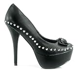 Mona Mia Round Toe Platform Stiletto Pump Black