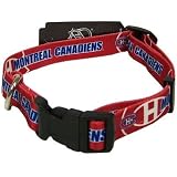 MONTREAL CANADIENS OFFICIAL LOGO PET DOG COLLAR SZ LARGE