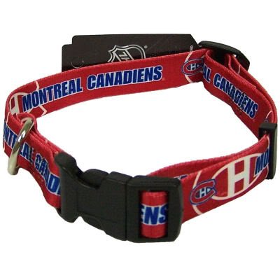 MONTREAL CANADIENS LOGO PET DOG COLLAR SZ LARGE