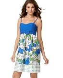 XOXO - XOXO Mixed-Print Poplin Dress with Bow