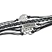 BlueTop(TM) Vintage Infinity Silver Karma Wish Tree Best Friend Love Black Leather Bracelet
