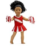 Doll Clothes Fit American Girl Doll - Red Cheerleader Outfit - 18 Inch Clothing with 18