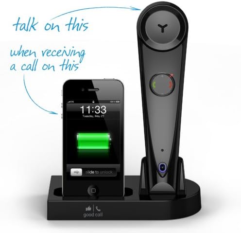 Good Call iG1HD Bluetooth Wireless High-Definition (HD) Audio Handset & iPhone Docking Station, Black (works with iPhone 5, 4, 4S, 3, 3S, Android & all Bluetooth devices)