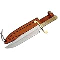 Classic Brass Handle Bowie Knife - 15"