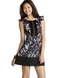 XOXO - XOXO Print Dress with Crochet-Bib