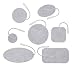 20 Electrodes 2" X 2" Square Re-Usable Electrodes - Multistick Gel - Non-Irritating to Skin