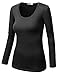 J.TOMSON Women's Plain Basic Long Sleeve Crew Neck T-Shirt