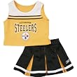 Pittsburgh Steelers Girl's Toddler 2-Pc Cheerleader Jumper