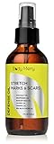 Body Merry Oil for Stretch Marks & Scars - 6 Naturally Powerful Oils - Works for Old or New Marks from Pregnancy, Body Building or Growth Spurts + Dry Hands, Cuticles or Feet - #GetHappyAboutYourSkin