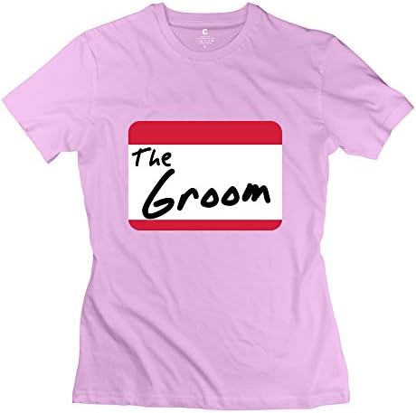GLYCWH Women's Groom T-Shirt Pink US Size XXL Funny