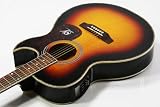 Lindo 2012 *SLIM* Tiger Stripe Sunburst Acoustic / Electro Acoustic Guitar (with integrated LCD Tuner/Pre-amp and XLR out) + *FREE Carry Case and Accessory Pack!*