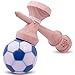 White & Blue Soccer Ball Kendama And Extra String