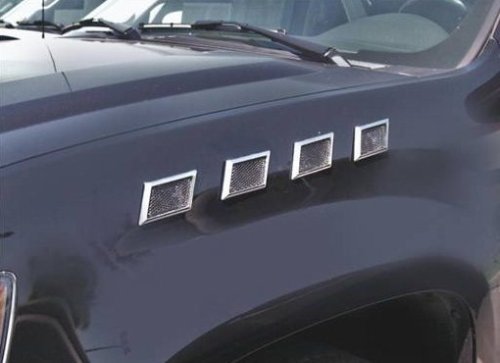 Universal Trapazoid Chrome Port Accents / Fender Vents