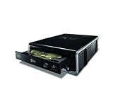 LG Electronics 20X USB Slim Lightscribe DVD+/-RW External Drive GE20LU11 - Retail (Black)