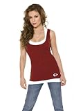 Kansas City Chiefs Women's 2-Layered Racer Back Tank Top - by Alyssa Milano