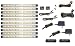 Super Bright LED under cabinet cove, Full kit, 10 light panels, 2 powersupplies, warm white LEDs!