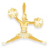 14k Cheerleader Pendant