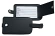 Black Leather Luggage Tag