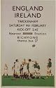 1934 England Ireland Rugby Twickenham A3 Poster Reprint