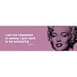 Unframed Posters - Marilyn Monroe "I Philosoph" (12 x 36")