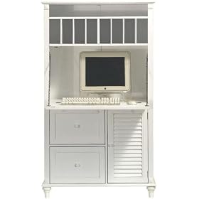 Savannah Deluxe Secretary Desk 60hx35w White, 60Hx35W, WHITE by Home Decorators Collection