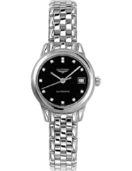 Longines Flagship Black Dial Diamond Ladies Watch L42744576