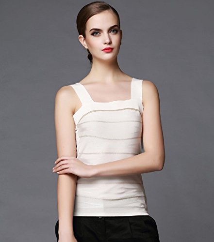 2015年大人気のサマー トップス タンクトップ 透かし模様入り ノースリーブ セクシー スタイリッシュ ファッショナブル エレガンス オフィス カジュアル シティ派 清楚 限定MyStyleエコバック付