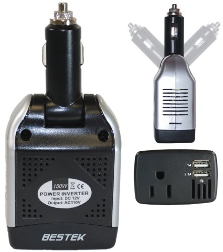 BESTEK 150w power inverter car dc 12v to 110v ac inverter dc adapter laptop charger notebook adapter dc charger ac adapter usb charger Dual USB 3.1A 1511C BESTEK 150w power inverter car dc 12v to 110v ac inverter dc adapter laptop charger notebook adapter dc charger ac adapter usb charger Dual USB 3.1A 1511C