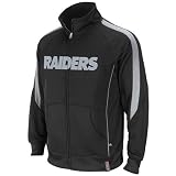 Oakland Raiders Tailgate Time Full Zip Performance Track Jacket - M