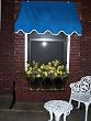 4-Foot Decorator Awning - Pacific Blue