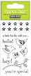Sparkle Clear: Hello Birdie by Hero Arts