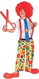 Chuckle King Child Clown Costume - Medium (8/10)